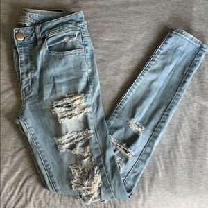 American Eagle Super Stretch Distressed Jeans